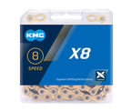 KMC X-8 - 8 Speed Chain in Silver/Grey